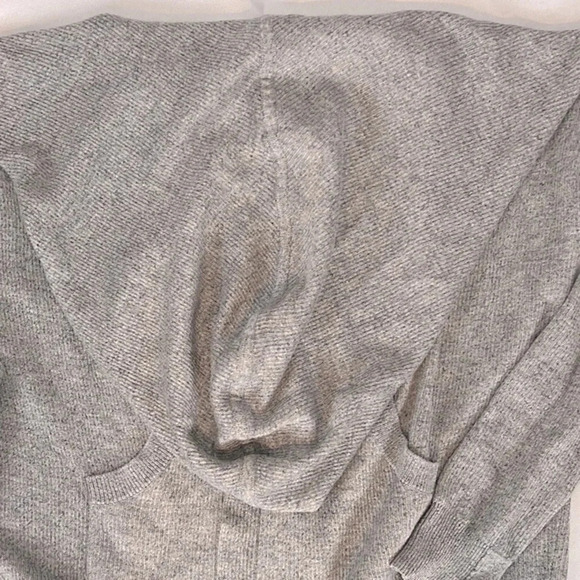 Lululemon Cabin Yogi Wrap Heathered Medium Grey Pocket Thumbhole Size 4 - Picture 12 of 13